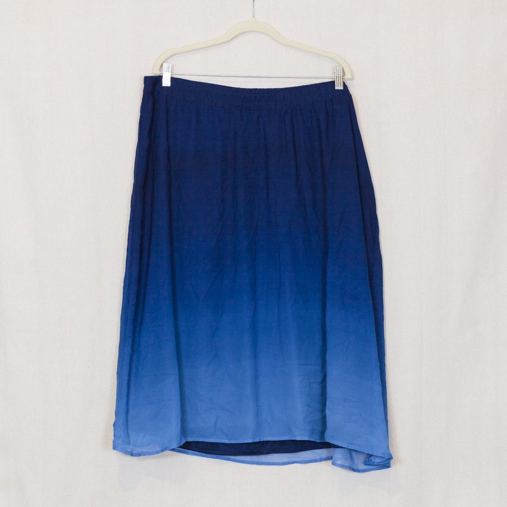 Blue ombre flowy skirt